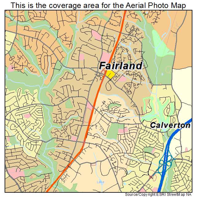 Fairland, MD location map 