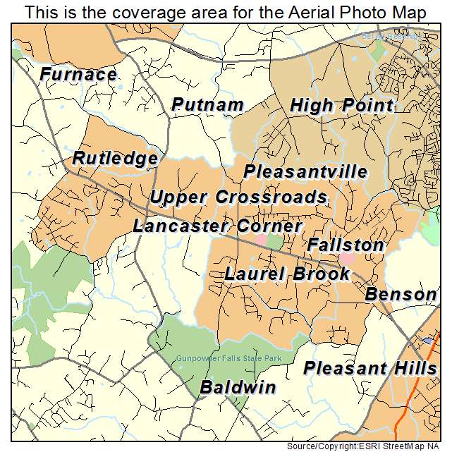 Fallston, MD location map 