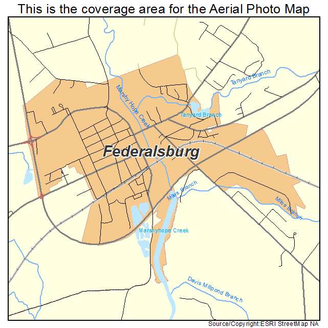 Federalsburg, MD location map 