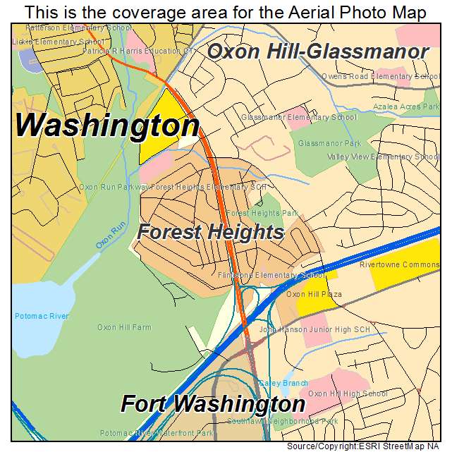 Forest Heights, MD location map 