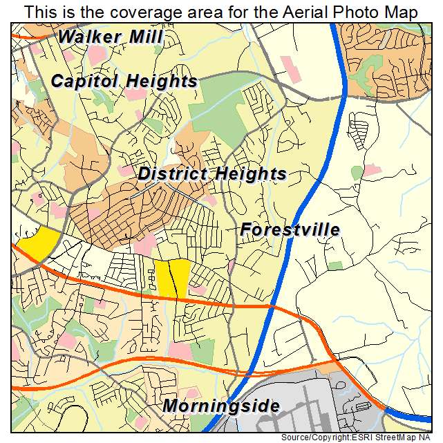 Forestville, MD location map 