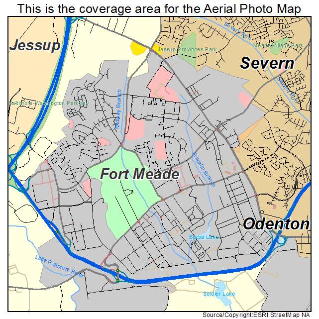 Fort Meade, MD location map 