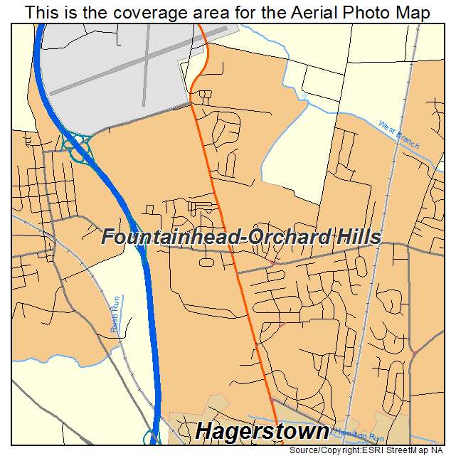 Fountainhead Orchard Hills, MD location map 