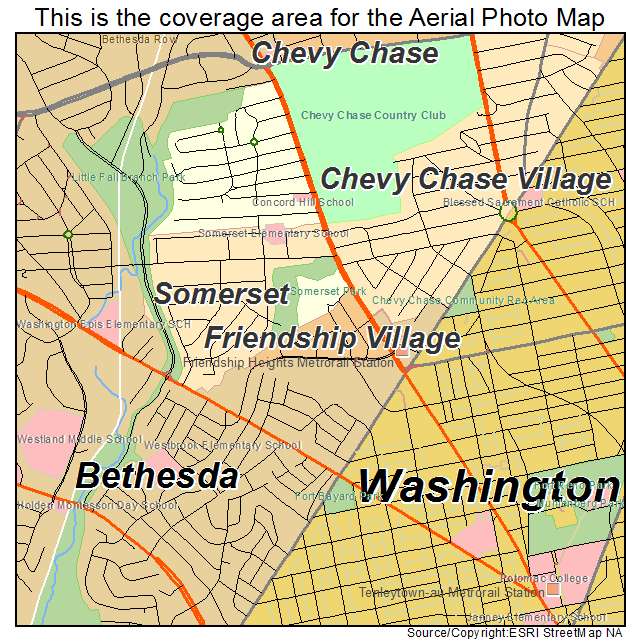 Friendship Village, MD location map 