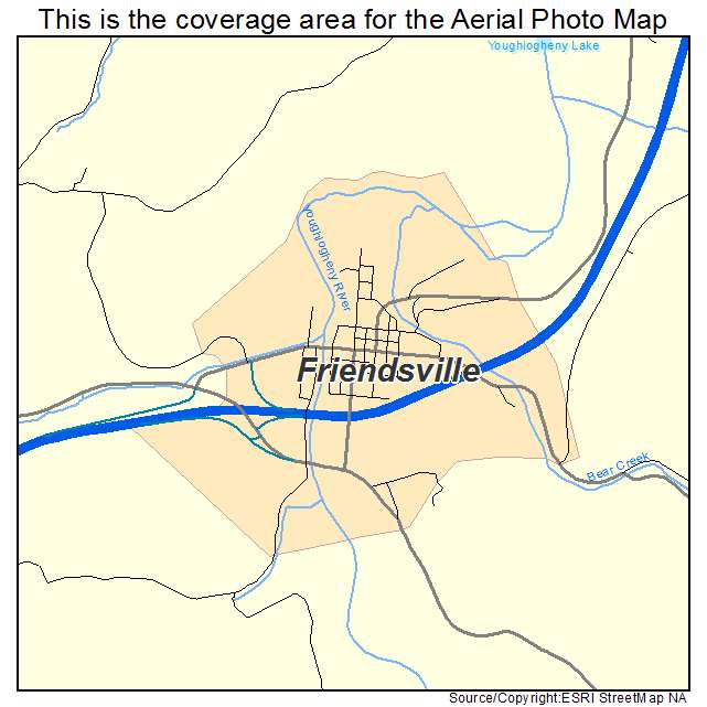 Friendsville, MD location map 