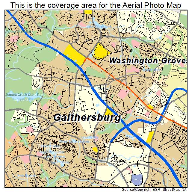 Gaithersburg, MD location map 