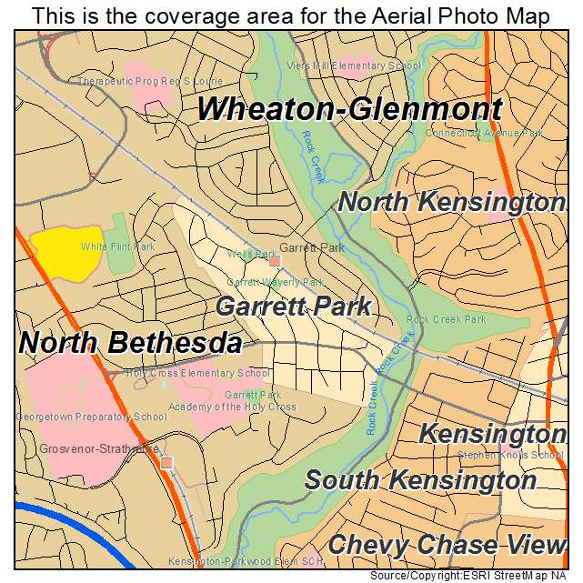 Garrett Park, MD location map 