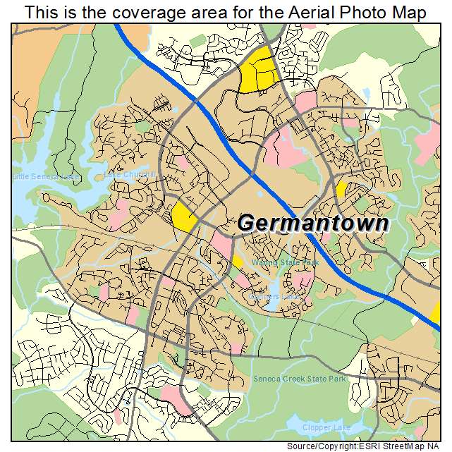 Germantown, MD location map 