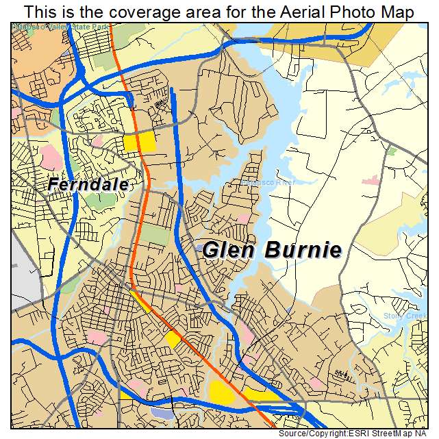 Glen Burnie, MD location map 