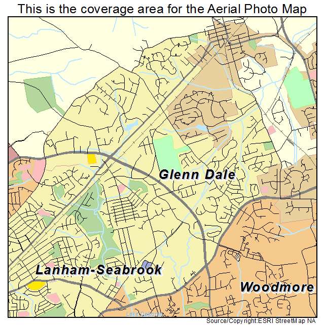 Glenn Dale, MD location map 