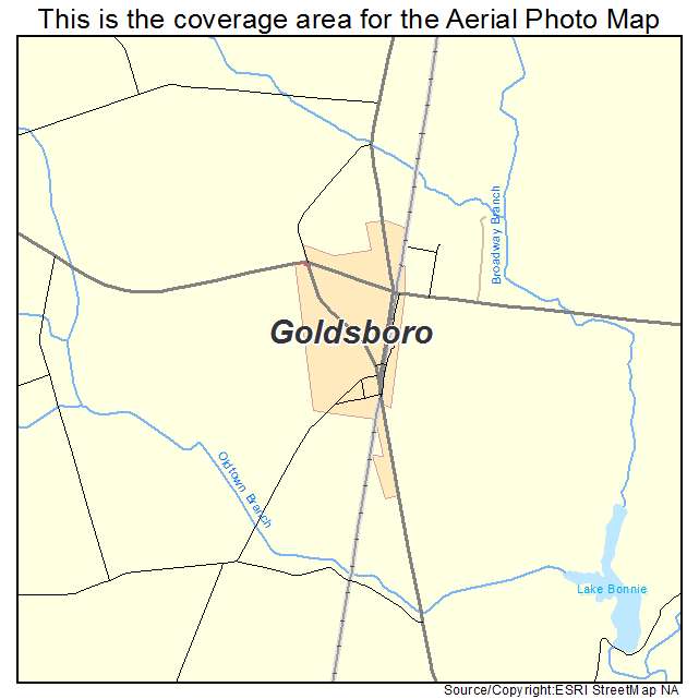 Goldsboro, MD location map 