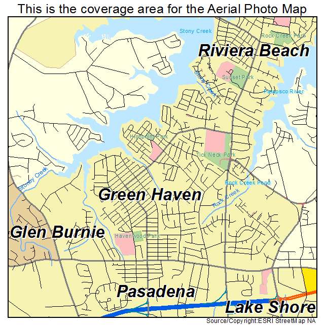 Green Haven, MD location map 