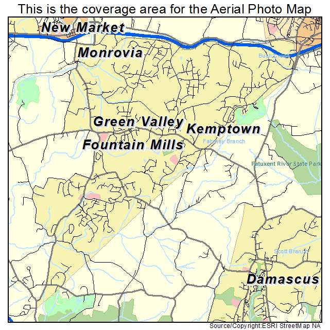 Green Valley, MD location map 