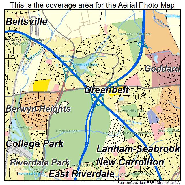 Greenbelt, MD location map 