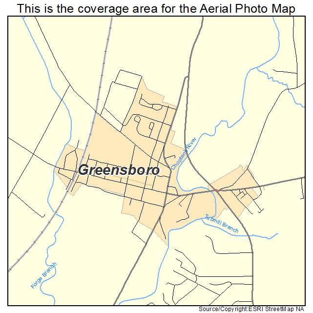 Greensboro, MD location map 