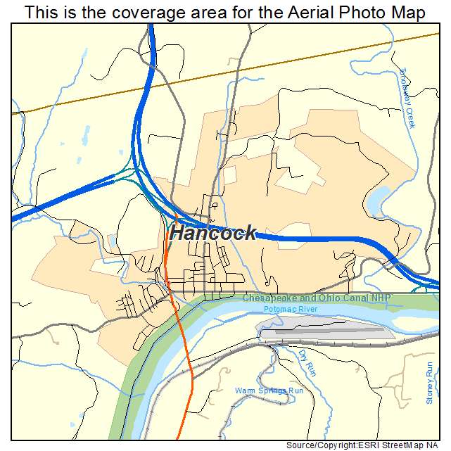 Hancock, MD location map 