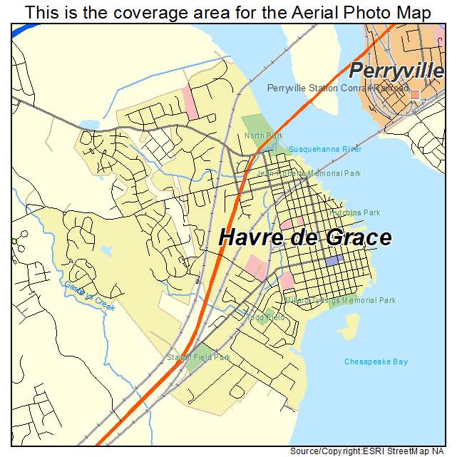 Havre de Grace, MD location map 