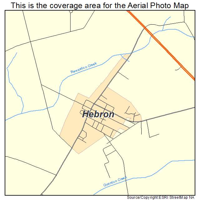 Hebron, MD location map 