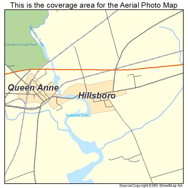 Hillsboro, MD location map 