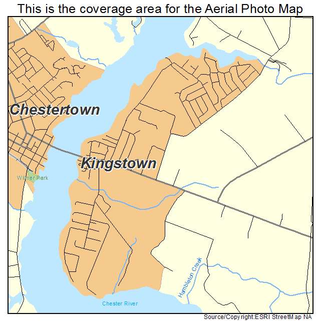 Kingstown, MD location map 
