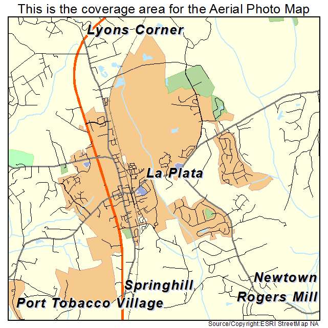 La Plata, MD location map 