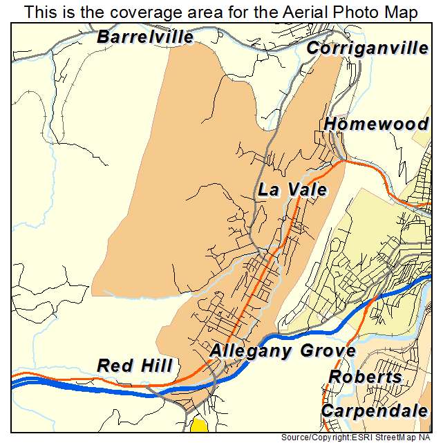 Lac Brome, MD location map 