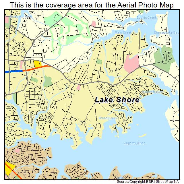 Lake Shore, MD location map 