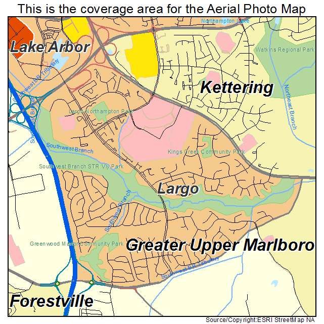 Largo, MD location map 