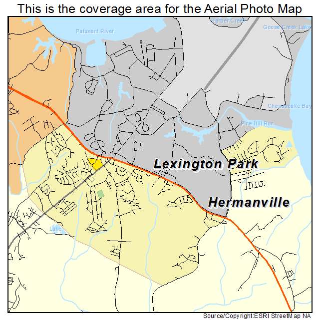 Lexington Park, MD location map 
