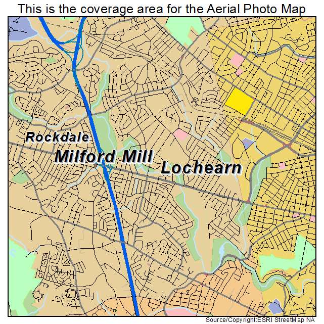 Lochearn, MD location map 