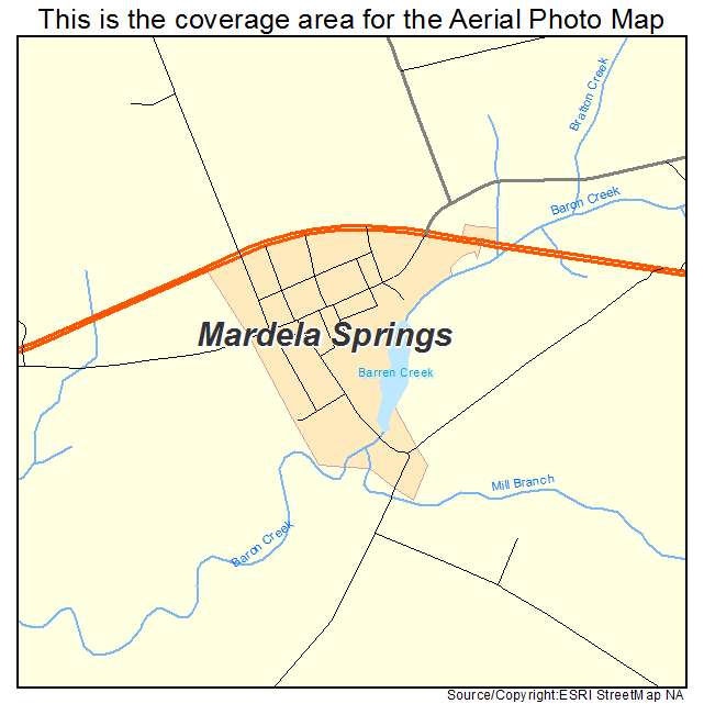Mardela Springs, MD location map 