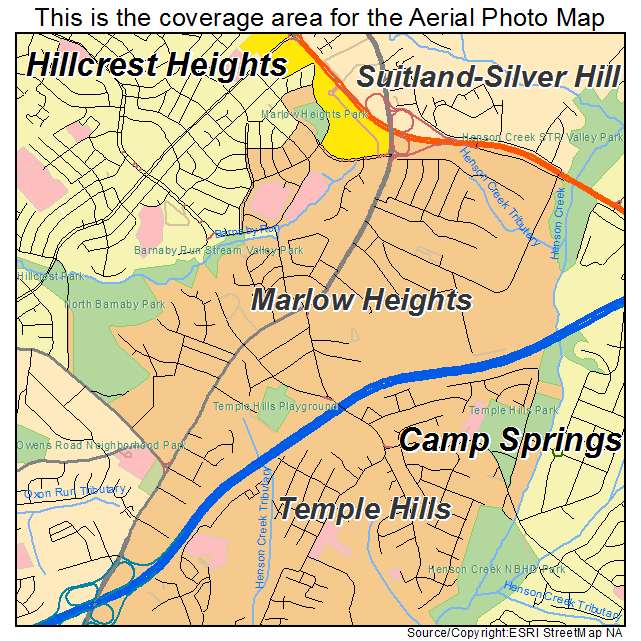 Marlow Heights, MD location map 