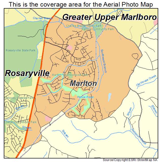 Marlton, MD location map 