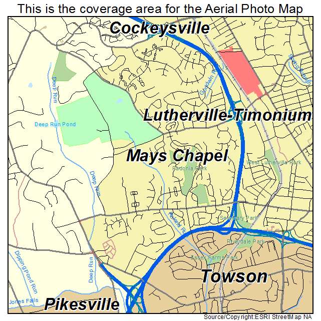 Mays Chapel, MD location map 