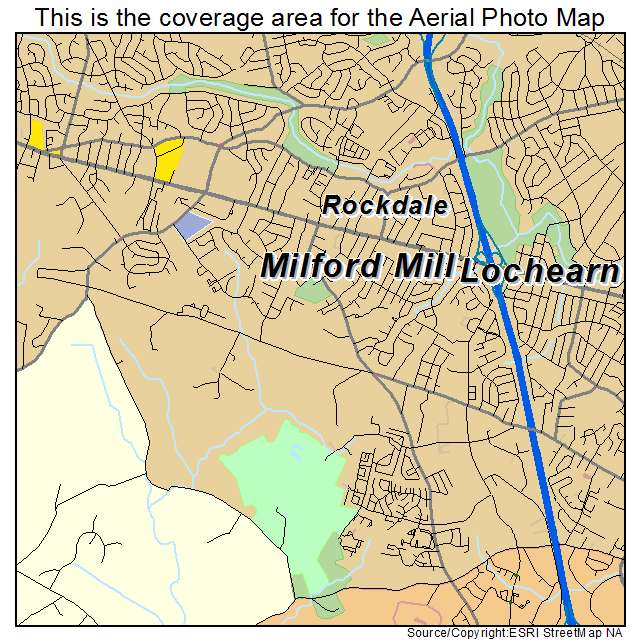Milford Mill, MD location map 