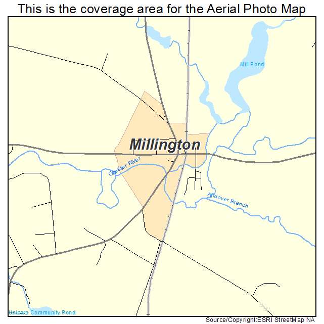 Millington, MD location map 
