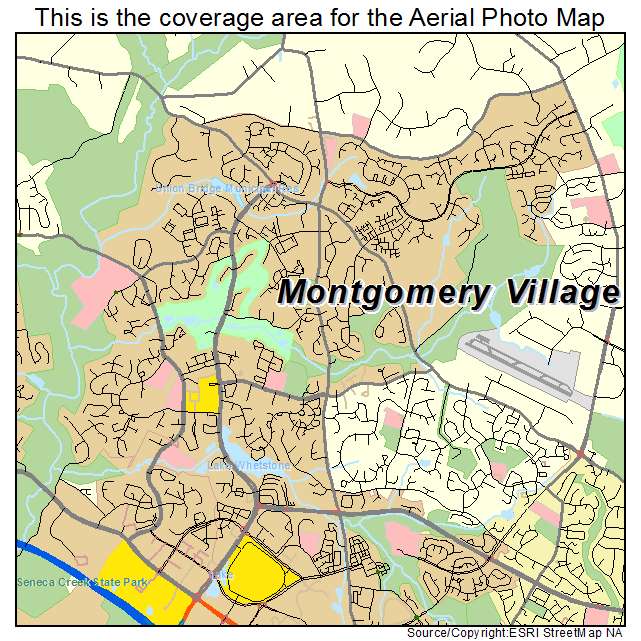 Montgomery Village, MD location map 