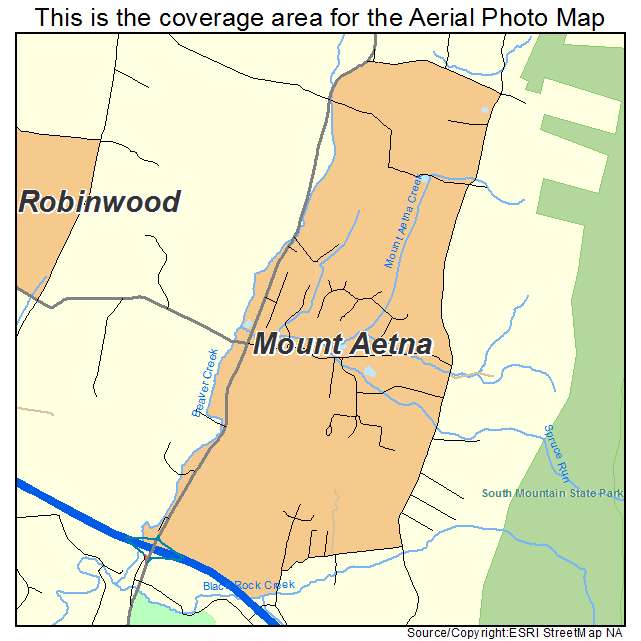 Mount Aetna, MD location map 