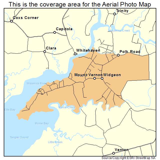 Mount Vernon, MD location map 