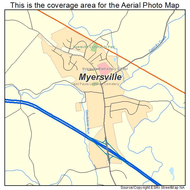 Myersville, MD location map 