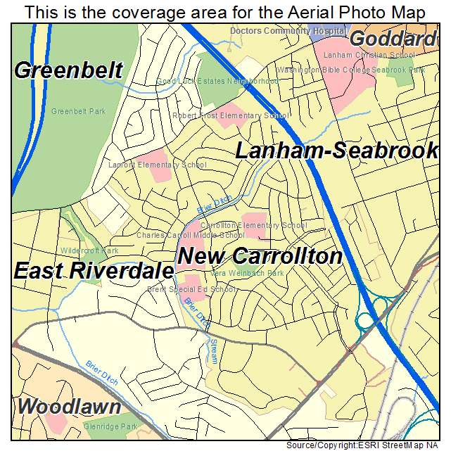 New Carrollton, MD location map 