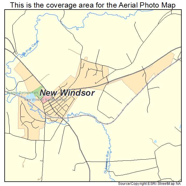 New Windsor, MD location map 