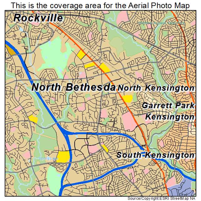 North Bethesda, MD location map 