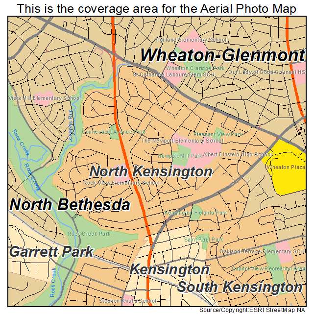 North Kensington, MD location map 
