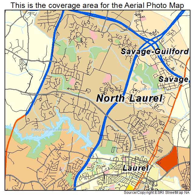 North Laurel, MD location map 