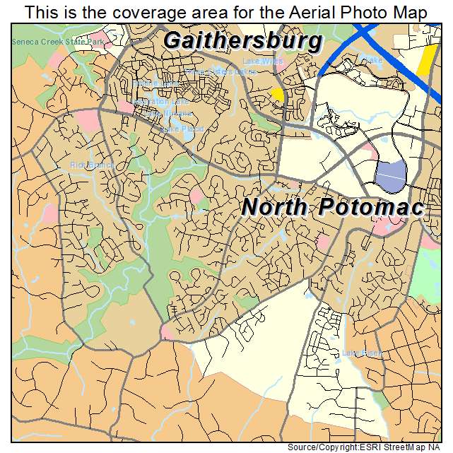 North Potomac, MD location map 