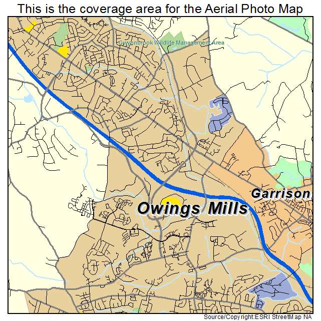 Owings Mills, MD location map 