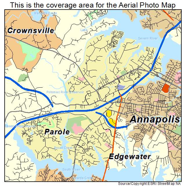 Parole, MD location map 