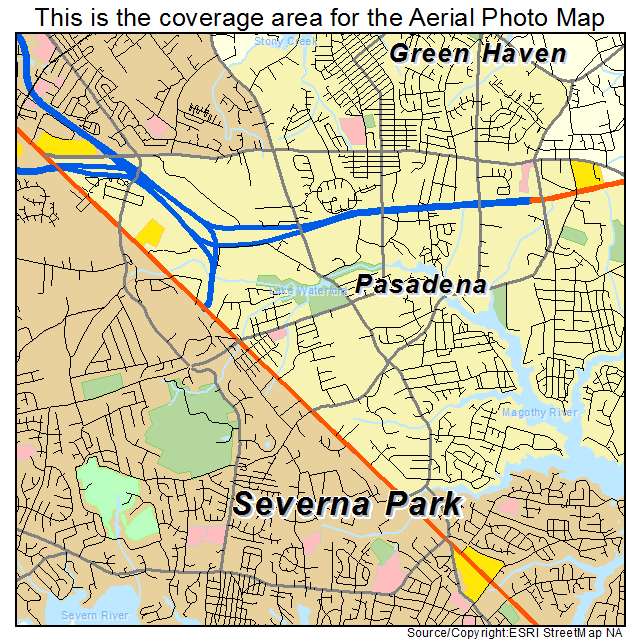 Pasadena, MD location map 