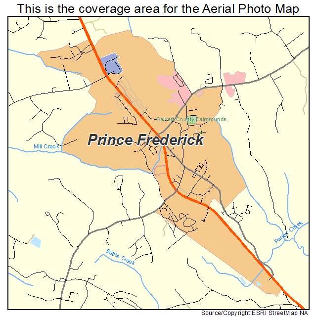 Prince Frederick, MD location map 